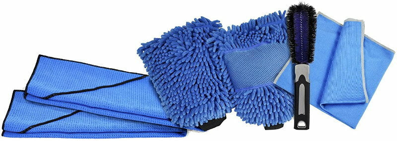 Detailer's Perference 6PC Professional Ultimate Microfiber Car Wash & Detail Kit