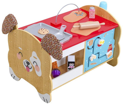 KidKraft Foody Friends Deluxe Baking Fun Puppy Activity Center Gift for Ages 2+