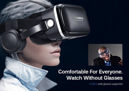 VR SHINCON 8.0 Bluetooth 3D VR Glasses Headsets w/ Controller - iOS & Android