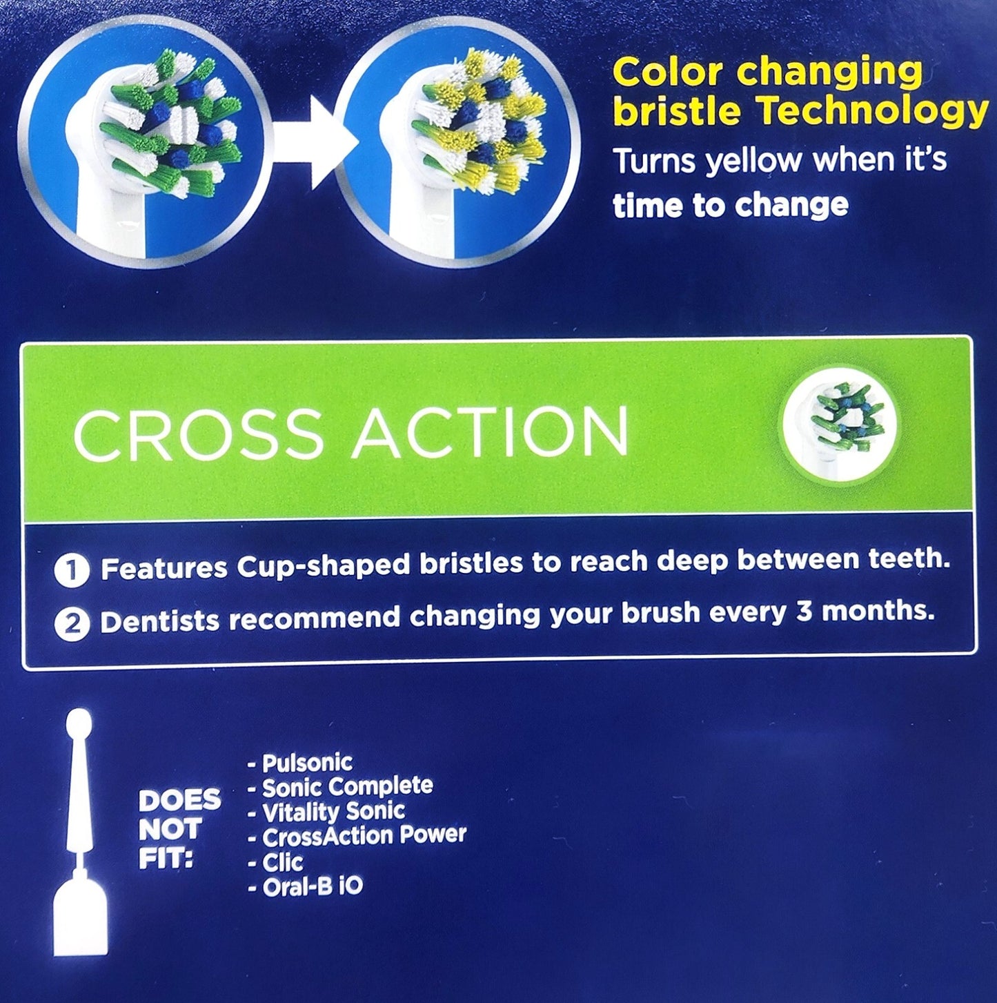 Genuine Oral-B CrossAction Toothbrush Replacement Refill Brush Head 16 Packs