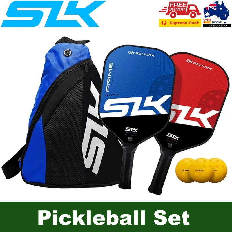 SLK by Selkirk Ultimate Prime Max Pickleball Bundle Set - Paddles, Balls & Bag