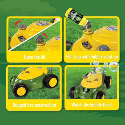 John Deere Bubble Lawn Mower for Toddlers Automatic Bubble Blowing Machine