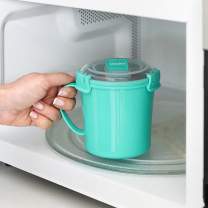 Sistema 3-Pack 656ml Microwave Medium Soup Mug Food Container BPA-Free