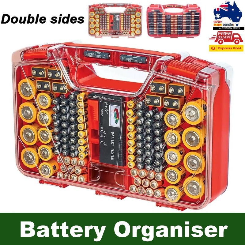 Battery Daddy Battery Organiser Up To 174 Batteries Holds Storage Case w/ Tester