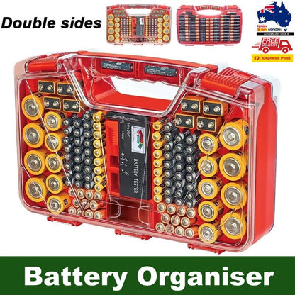 Battery Daddy Battery Organiser Up To 174 Batteries Holds Storage Case w/ Tester