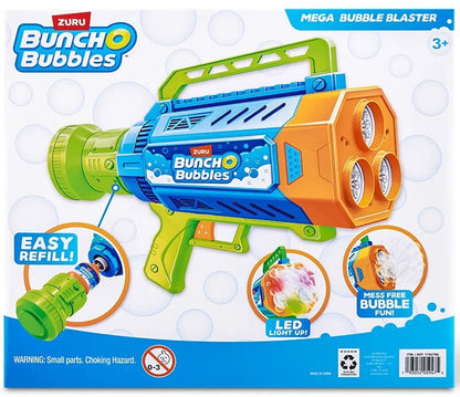 Zuru Bunch O Mega Bubbles Blaster with LED lights, Rechargeable Battery