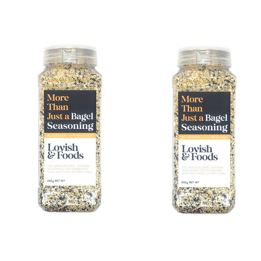 2 x 550g More Than Just Bagel Natural Seasoning For Sprinkling Over Anything
