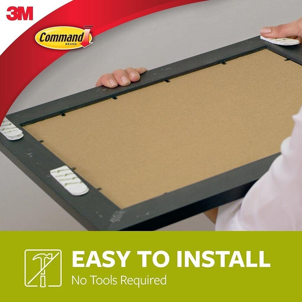 3M Command 36 x Picture & Frame Damage Free Hanging Strips Small M L Value Pack