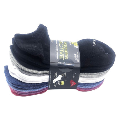 8 x Skechers Ladies Women No Show Liner Non-slip Heel Grip Active Sports Socks