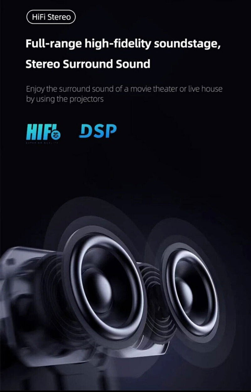 Topleo HY360 3-in-1 1080p 4K Portable Home Theater WiFi Projector HiFi Speaker