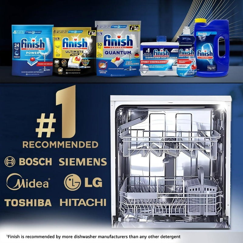 Finish Powerball 100 Count Ultimate Plus Lemon Scent Dishwashing Tablets