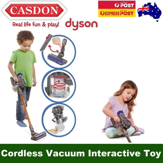 Casdon Dyson Cord-Free Vacuum Cleaner Interactive Toy for Children Ages 3+