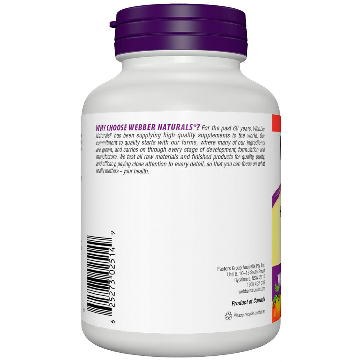 Webber Natural Vitamin D3 1000IU 250 Softgel Capsules Helps Calcium Absorption