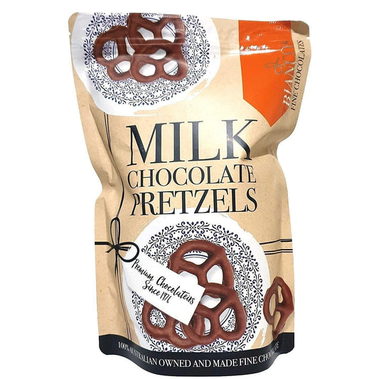 Biancos 100% Australian Premium Fine Milk Chocolate Baked Pretzels Snack 700g