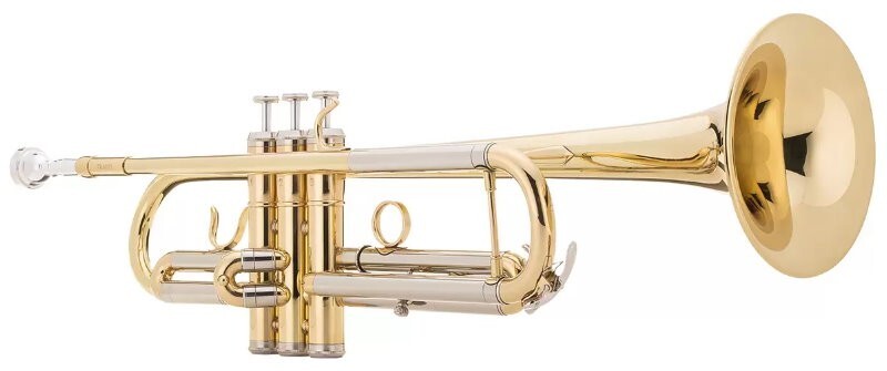 Jean Paul USA Yellow Brass Student Bb Trumpet with Music Stand, Carrying Case
