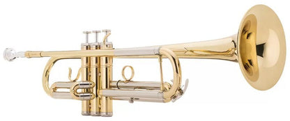 Jean Paul USA Yellow Brass Student Bb Trumpet with Music Stand, Carrying Case