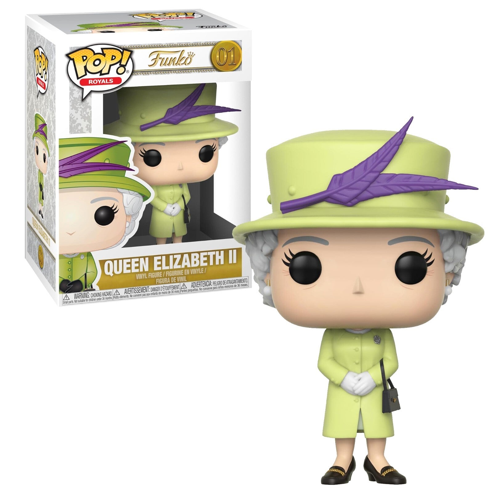 Funko Royal Family Queen Elizabeth II Green Dress Pop! Royal Vinyl Figure no 01