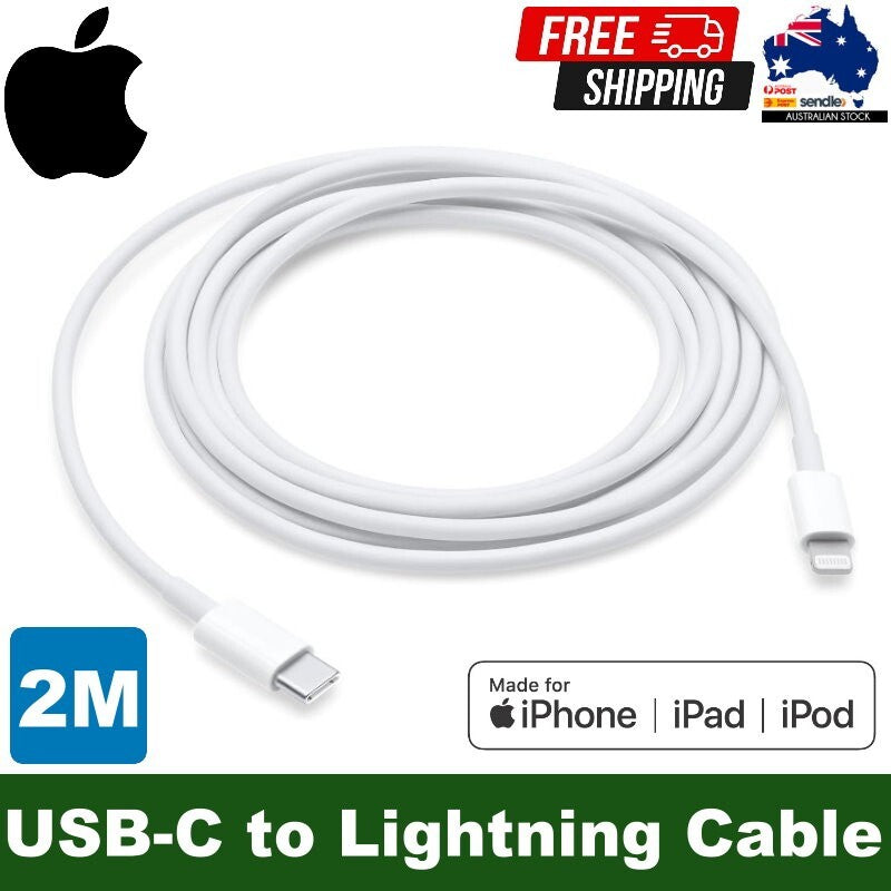 Apple MKQ42ZM/A USB-C to Lightning Cable (2m) A1702 PD & QC Fast Charging