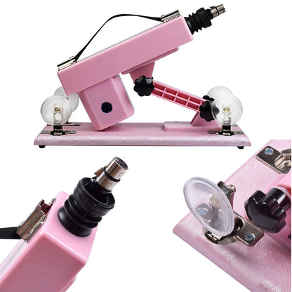 New Arrival Pink Automatic Sex Machine Gun Love Machine with 6 Dildo Adult Toy