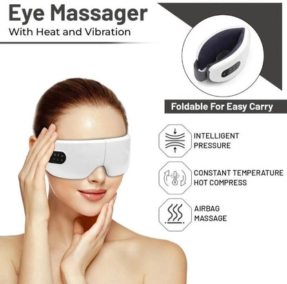 Purify Rechargeable Bluetooth Electric Eye Massager with Heat & Vibration