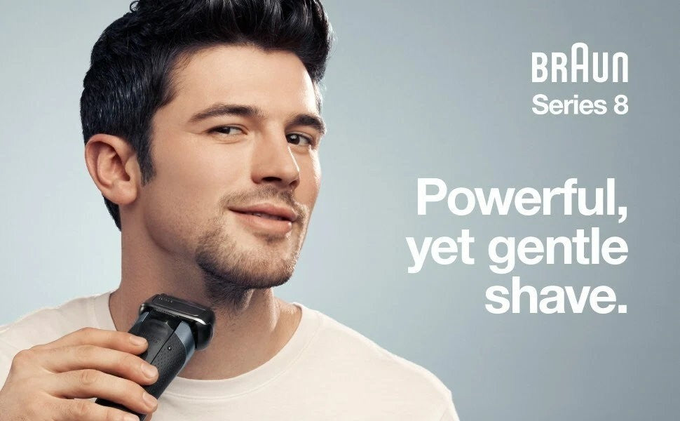 Braun Series 8 Wet & Dry 3 + 1 Head Electric Shaver & Precision Trimmer -Express