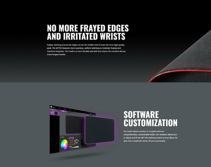 Cooler Master MP750-XL Extra Large 94x38cm RGB Soft Gaming Mouse Pad Mat