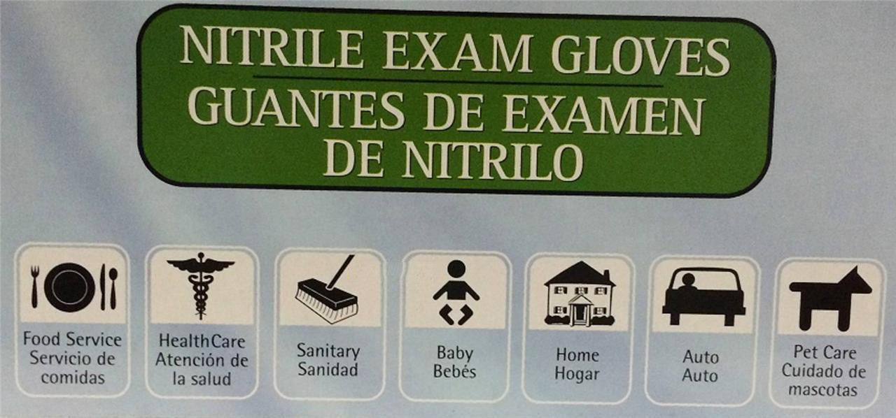 Multi Purpose Nitrile Exam Protective Glove Latex Free 200 Disposable Size S M L