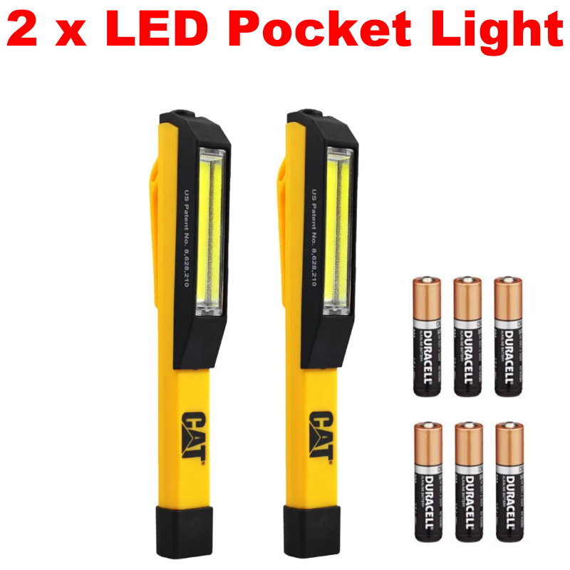 CAT Portable LED Work Light Combo - CT7100 Neck Light. CT1000 COB Pocket Lights