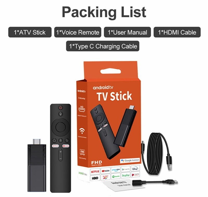 Topleo I96-D9 Dual Band WiFi 4K HDR Google TV Stick Box Dongle Netflix Youtube