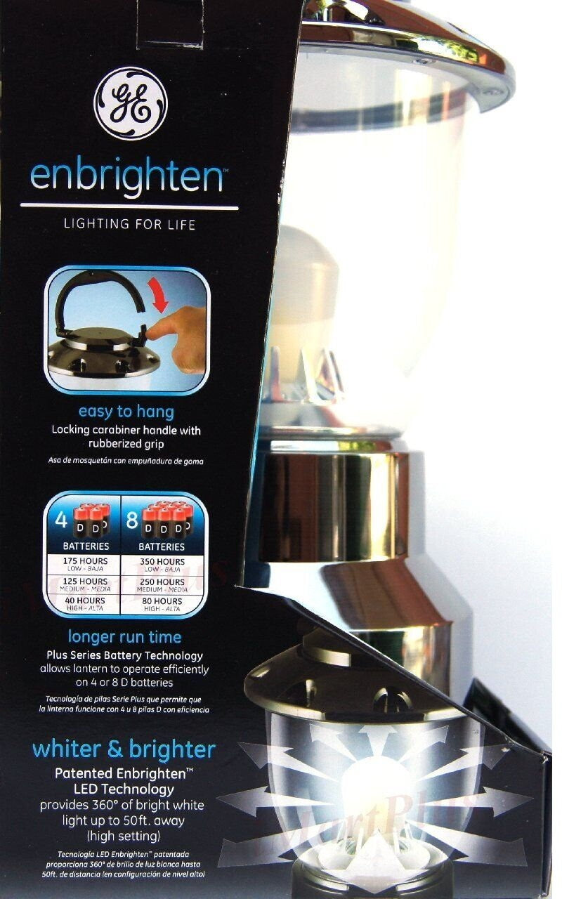 GE Enbrighten IPX4 Water-Resistant Impact-Resistant Dimmable LED Camping Lantern