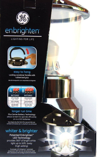GE Enbrighten IPX4 Water-Resistant Impact-Resistant Dimmable LED Camping Lantern