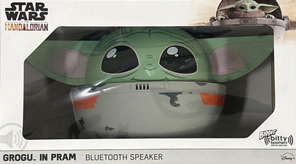 Bitty Boomers Star Wars: The Mandalorian Big Grogu in Pram 8" Bluetooth Speaker