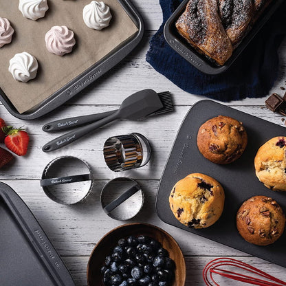 Baker's Secret Signature Premium Non-Stick Carbon Steel 8-Piece Bakeware Set