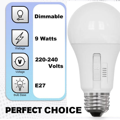 Feit Electric 6 Pack 5-Colour Dimmable LED Light Bulbs 9W 810 Lumens E27 or B22