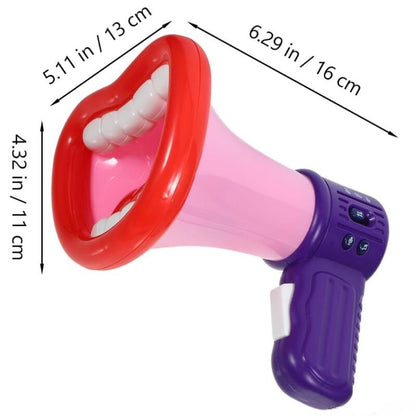 STOBOK Big Mouth Funny Voice Changer Microphone Megaphone Recorder Toy for Kids
