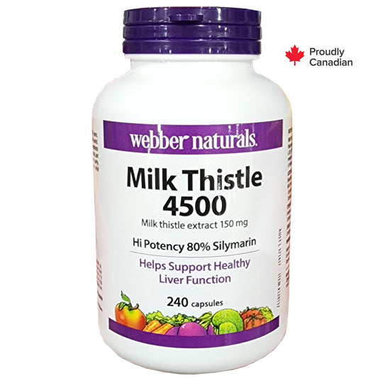 Webber Natural Milk Thistle 150mg Help Support Healthy Liver Function 240Capsule
