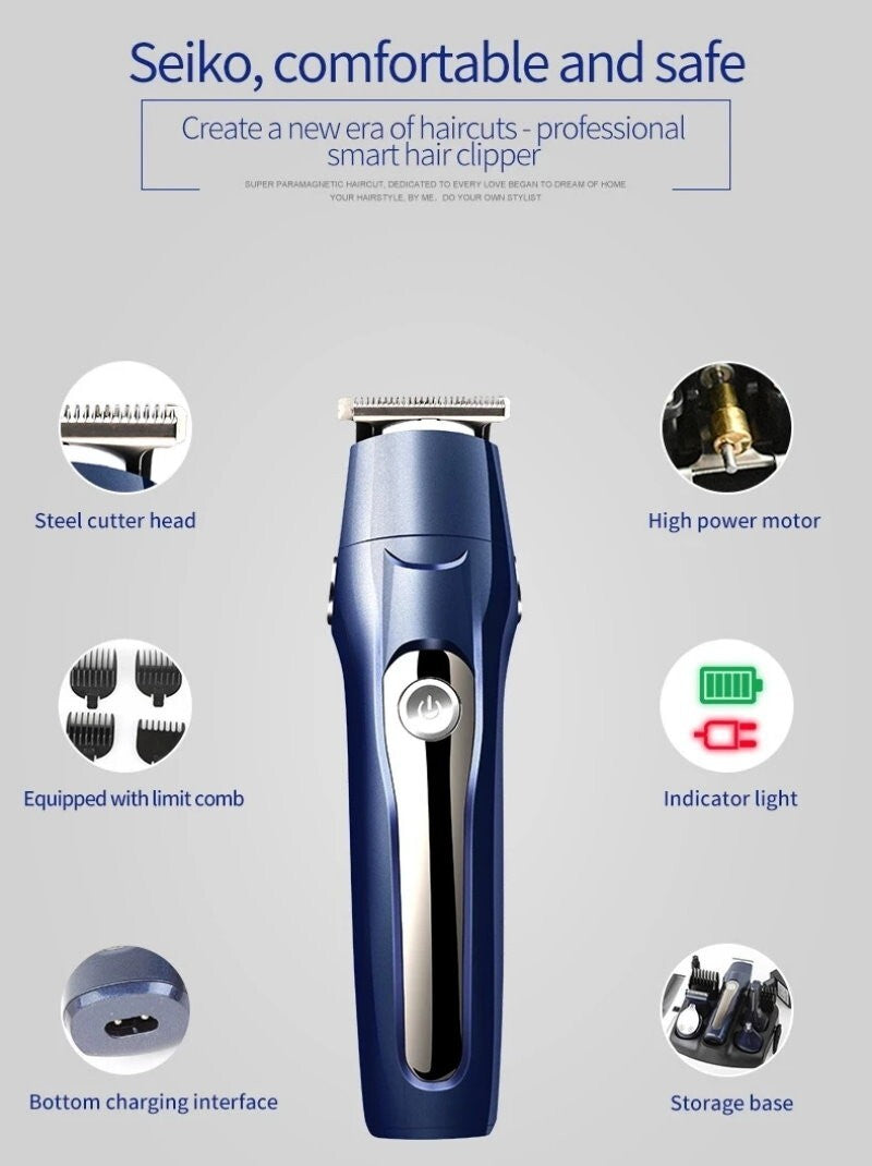 MARSKE 5-in-1 Professional Rechargeable Hair Clipper Multi Grooming Kit