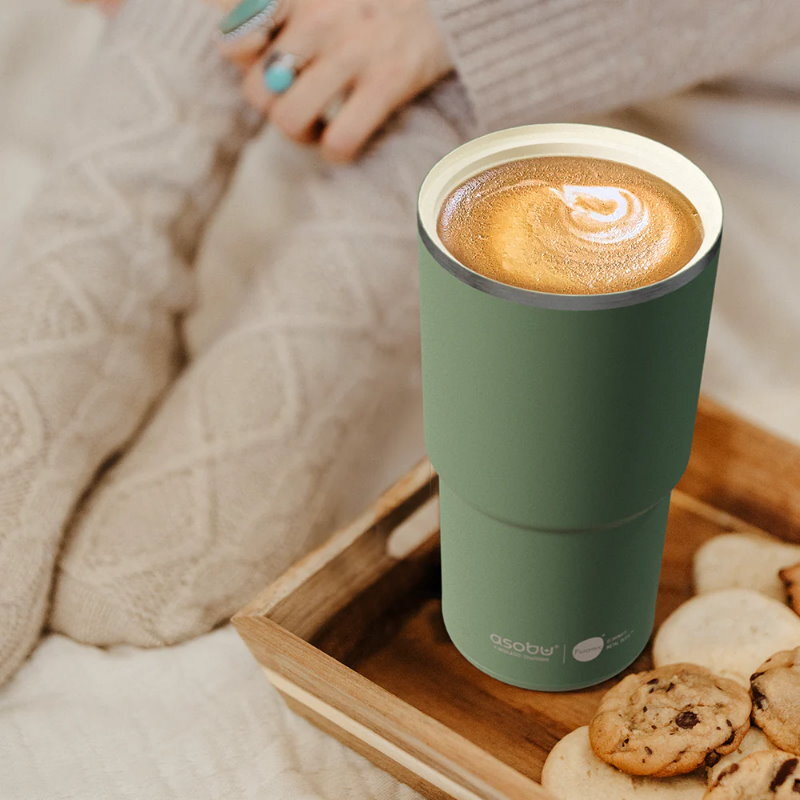 Asobu 650ml Puramic Pick Me Up & Go Coffee Travel Mug Vaccum Isolated Tumbler