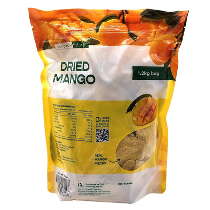 Tropical Fields Real Dried Mango Slice Vegetarian Healthy Snack Food 1.2kg