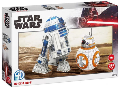4D Cityscape 391 Piece Star Wars R2-D2 & BB-8 Model Kit 3D Puzzle (10+ Years)