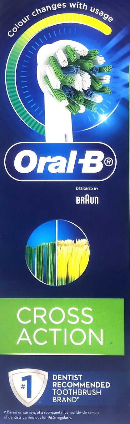 Genuine Oral-B CrossAction Toothbrush Replacement Refill Brush Head 16 Packs