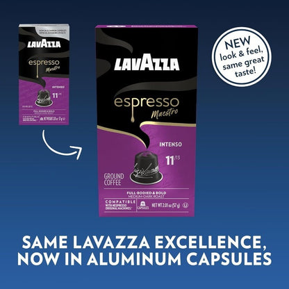 Lavazza Espresso Maestro Intenso Coffee Capsules Nespresso 30 or 60 Pods