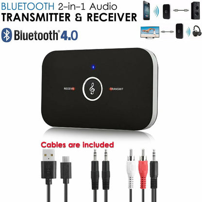 TEQ B6 Hi-Fi Wireless Bluetooth 2-in-1 Audio Transmitter & Receiver 3.5MM RCA
