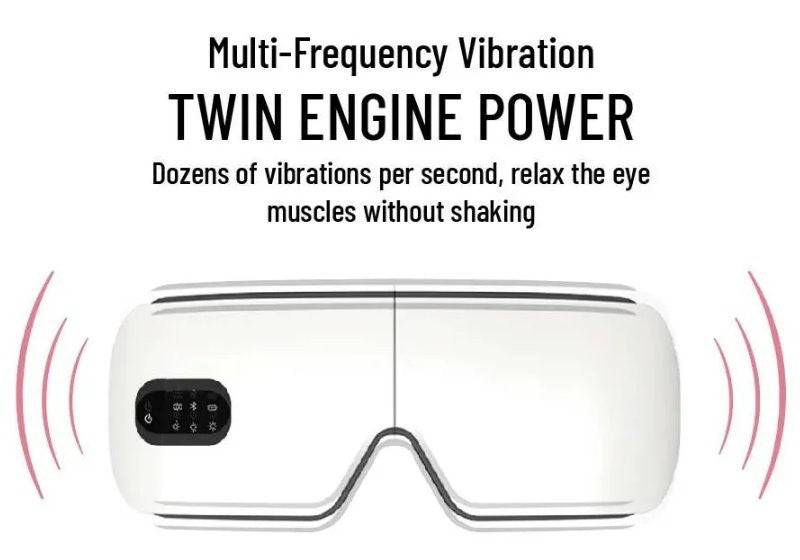 Purify Rechargeable Bluetooth Electric Eye Massager with Heat & Vibration