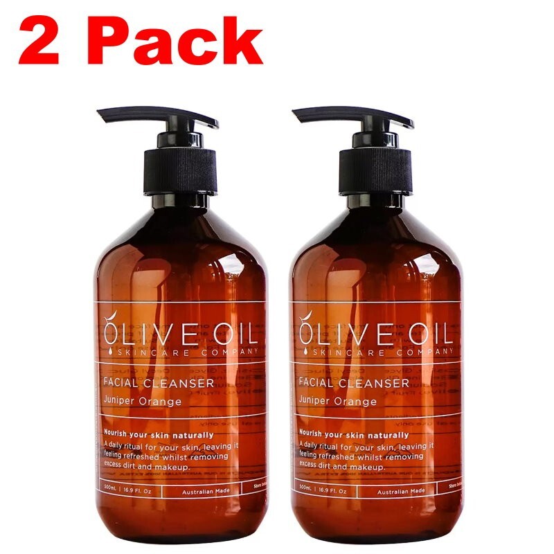 Olive Oil Skincare Company Juniper Orange Facial Cleanser 500ML Face Wash