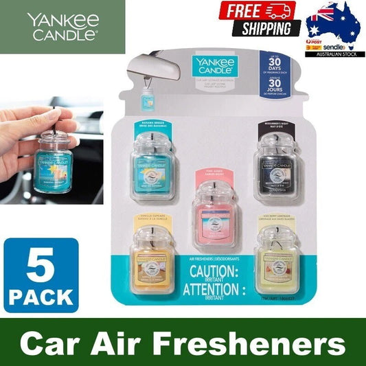 Yankee Candle 5-Pack Car Jar Ultimate Air Freshener Multipack Hanging Car Jar