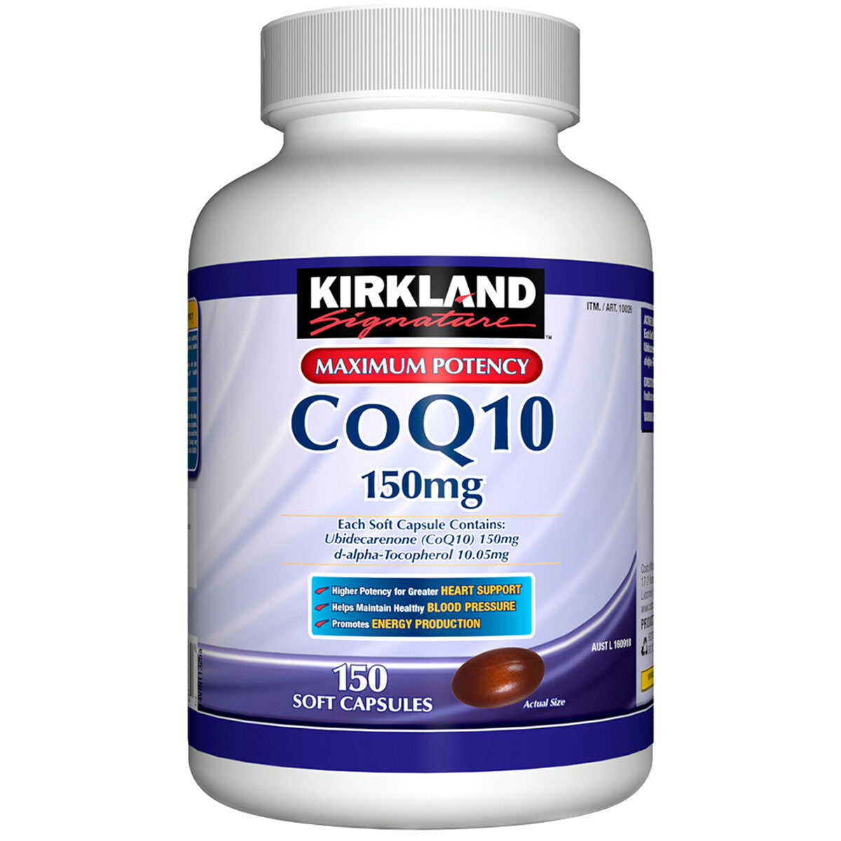 CoQ10 150mg 150 Soft Capsules Heart Blood Pressure Energy Production Support