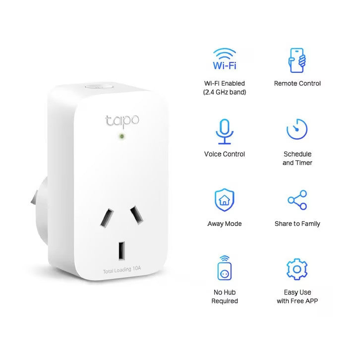 TP-Link Tapo P100 Smart Wifi Power Socket Plug Google Alexa  Smart Home 4 Pack
