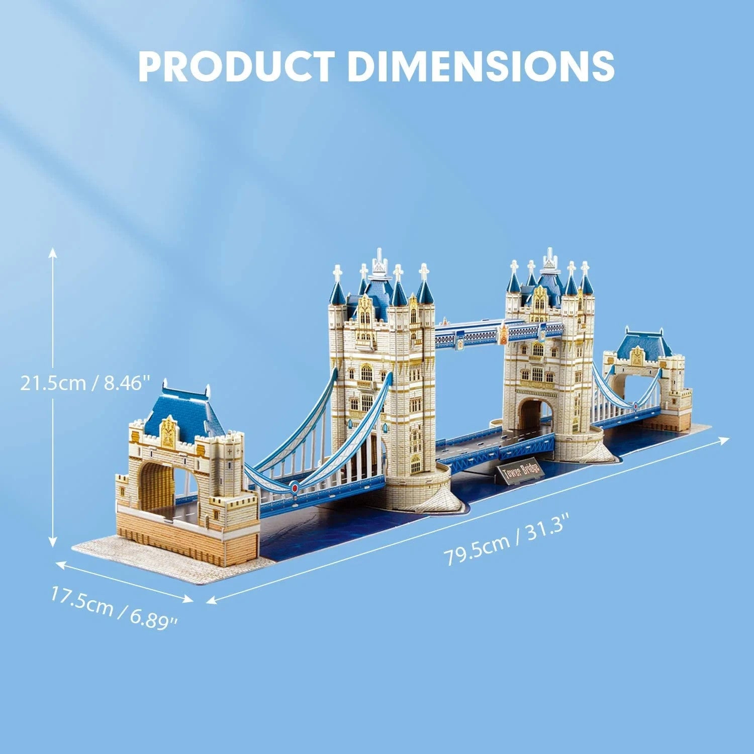 National Geographic London Tower Bridge 3D Puzzle Architectural Model With Book