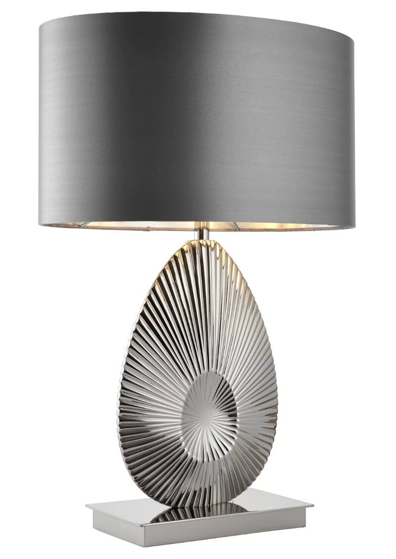 Simeto Table Light 60W SW Polished Nickel Die Cast Aluminium Alloy - 60cm Height